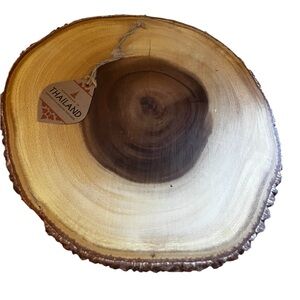 Acacia Collection Natural Wood Cheese Board